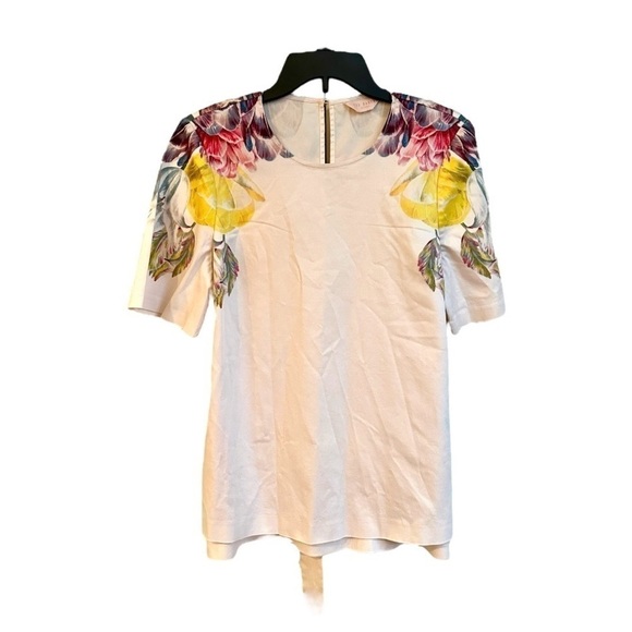 TED BAKER, BONNAY TRANQUILITY, TIE WAIST TUNIC TOP. CAN BE TIED IN FRONT OR BACK - Picture 4 of 10